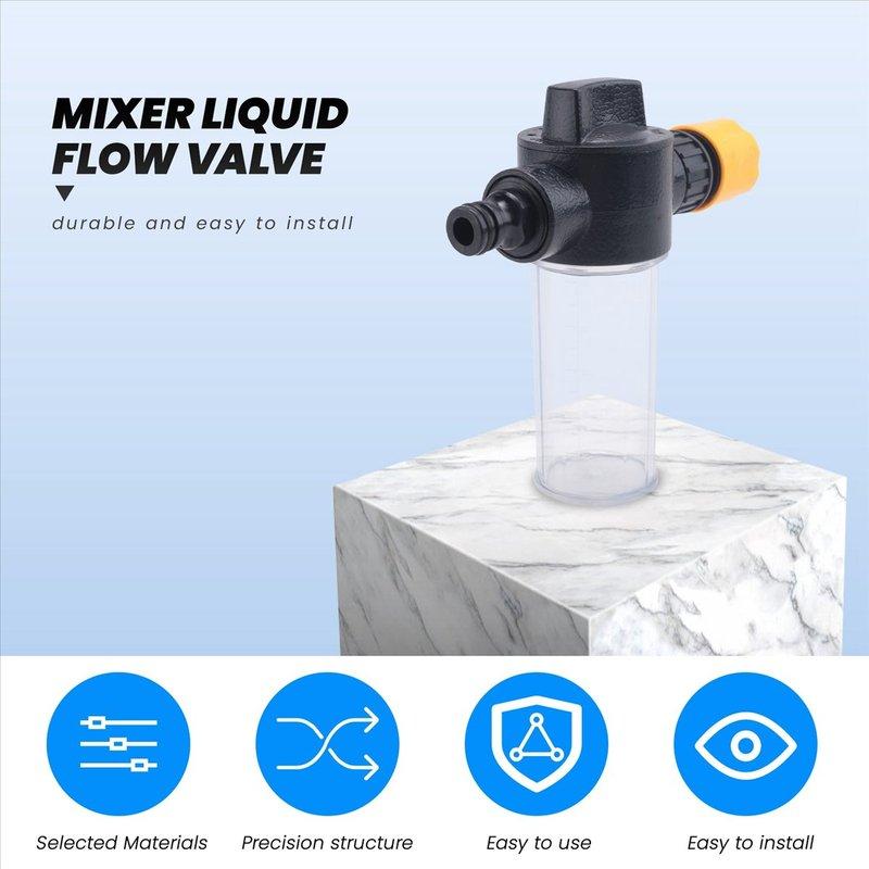 #54E Outdoors,Boat Engine Flush Mixer Liquid Flow Valve with Garden Hose (black&yellow)