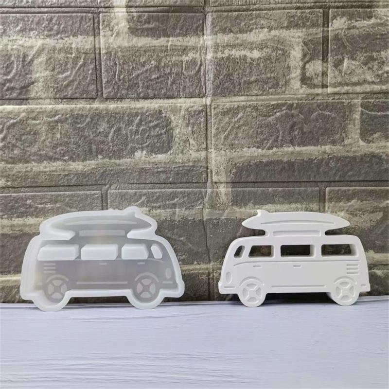 Camping Car Silicone Mould Camping Bus Candle Molds Ornament Molds Plasters Molds Casting Molds Epoxy Resin Molds