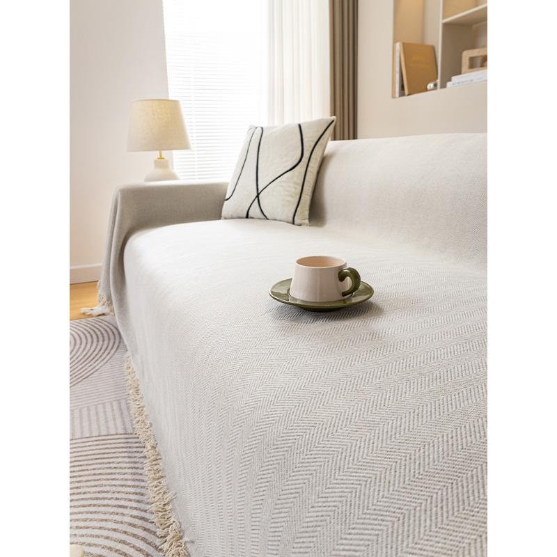 Sofa Towel All-season Universal Cover Cloth with Full Cover and Double-sided Use, Chenille Universal Cover, Anti Cat Paw Sofa Mat