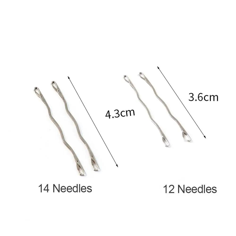 New Double-Ended Repair Needle Household Knitting Tools Sweater Repair Stainless Steel Sewing Accessories Tongue Crochet Needle