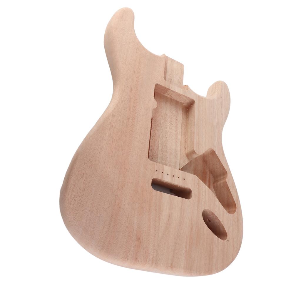 Unfinished Electric Guitar Barrel Mahogany DIY Professional Electric Guitar Body Replacement Blank GSB09