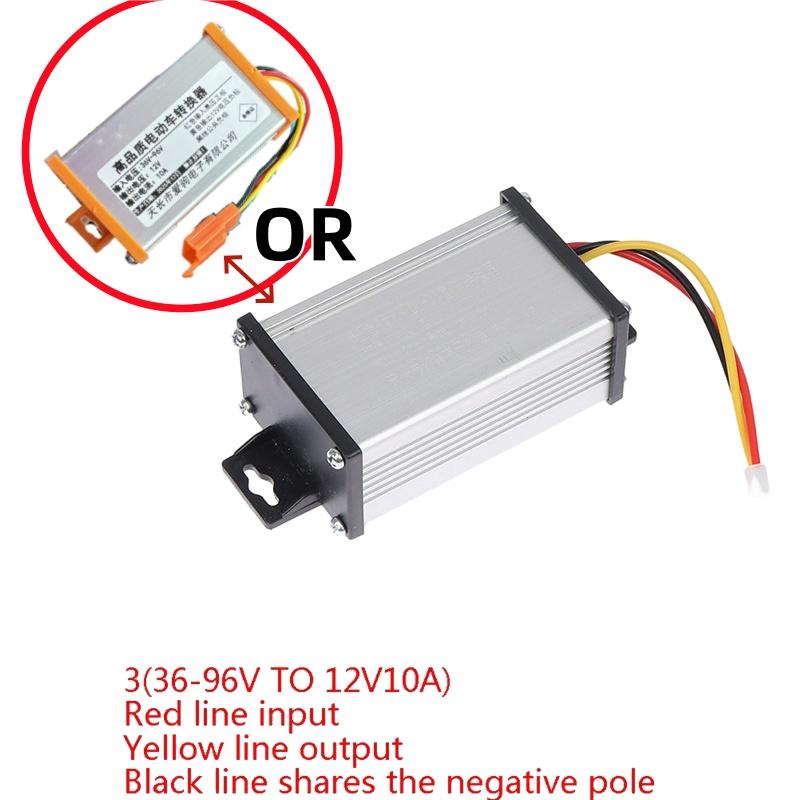 Transformatör DC 36V 48V 60V 72V 96V - 12V 10A 20A Elektrikli Bisiklet Dönüştürücü