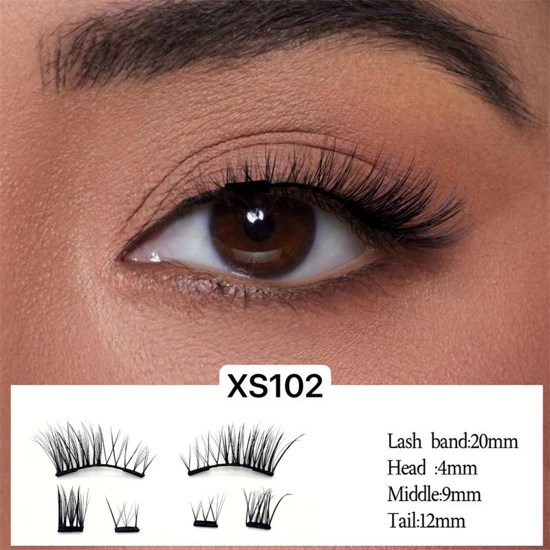 Private Label 3D Lash Factory Nature Look New Thin Invisible Quantum Eyelash Vegan Magnetic Lashes Kit No Liner