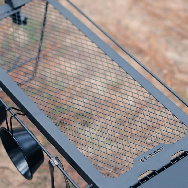 Folding Camping Table Light Weight Grill Table Cooking Grate Overfire Desk Portable Picnic Tables Easy to Clean