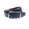 Men's Genuine Cowhide Rotating Buckle Belt, Double-Sided for Business Casual Wear