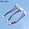 3/6pcs XH2.54MM Y-Splitter Cable Male To 2 Female Connector 26AWG Power Extension Cord 2/3/4/5/6 Pin Splitter Cable Adapter