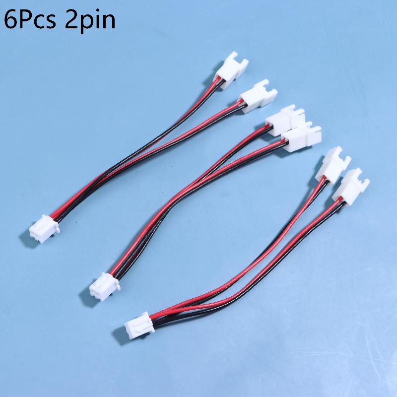 3/6pcs XH2.54MM Y-Splitter Cable Male To 2 Female Connector 26AWG Power Extension Cord 2/3/4/5/6 Pin Splitter Cable Adapter