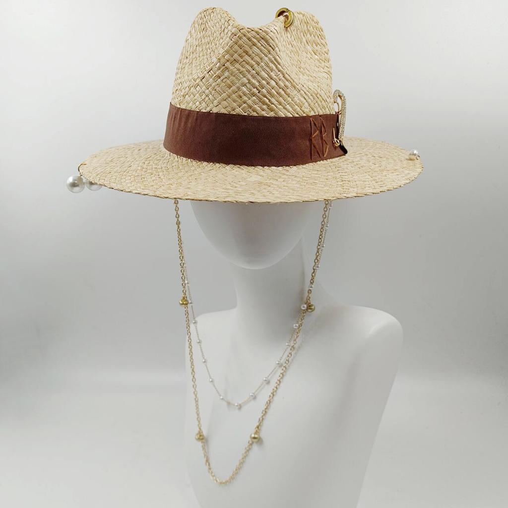 Women's Sun Hat Straw Hat  New Style Paired with Bikini Jazz Hip Hop Summer Hat Punk Fashion Style Beach Hat Church Hat