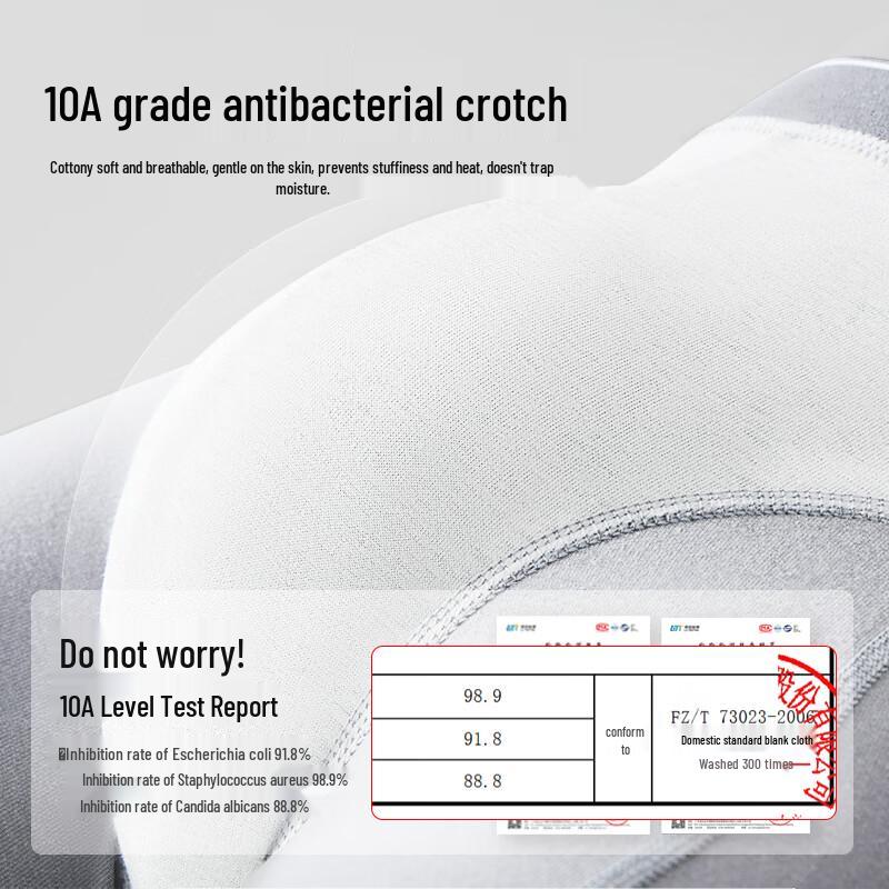 LANGSHA Men's Anti-Chafe Cotton Boxer Briefs