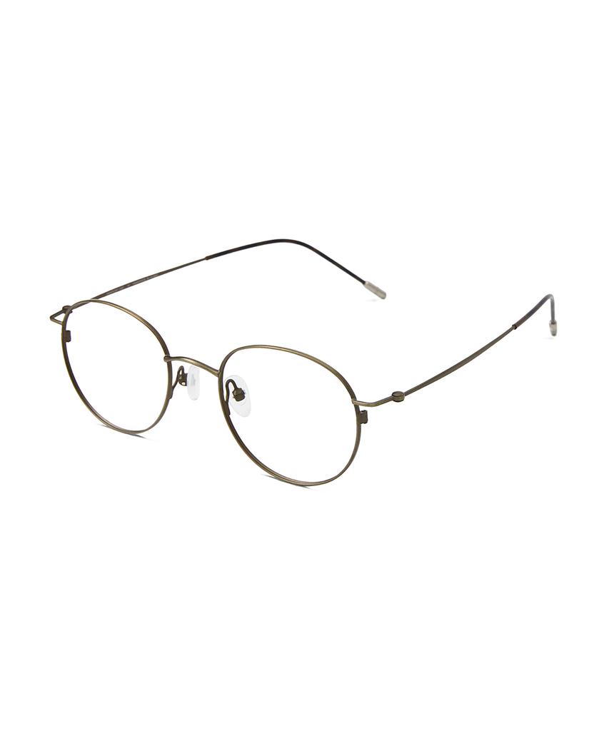 Loulou R Eye 182 Round Hinge Glasses 50 Antic Gold