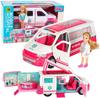 LEAN Toys Doll Mobile Hospital Ambulance 2 In 1 Doctor Medical Accessories