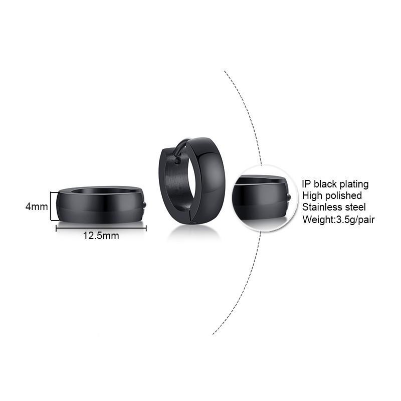 Unisex Stainless Steel Small Hoop Huggie Earrings for Men Woman Ear brinco Jewelry