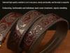 Tiger Engraved Automatic Buckle Cowhide Men's Zodiac Belt - Casual Retro Style
