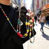 Smartphone Lanyard Pvc Beaded Crossbody Chain For Men And Women