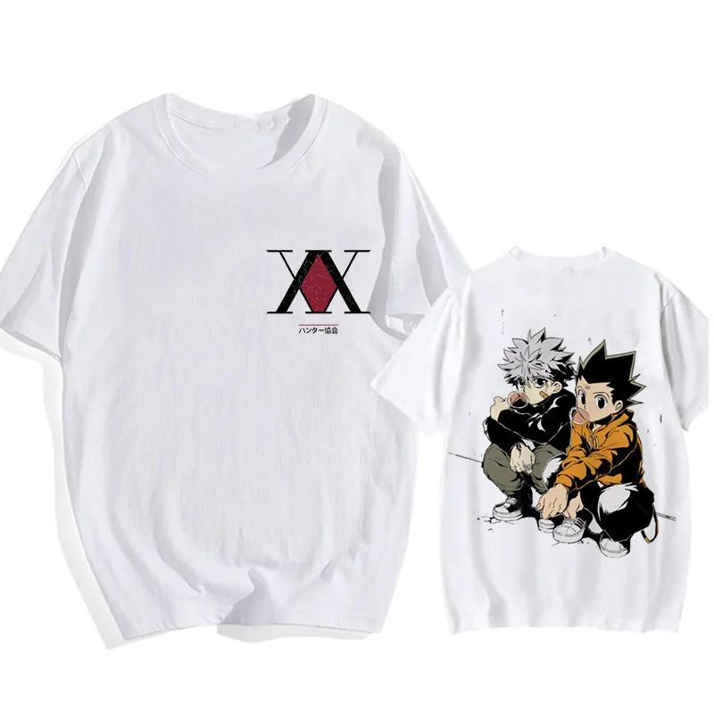 Manga Hisoka Kawaii Hunter X Hunter T Shirt Killua Zoldyck Funny Cartoon Cute Anime T-shirt Kurapika HxH Devil Eye Tshirt Tees