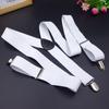 Adjustable Elastic Suspenders for Men & Women - Non-Slip Three-Clip Straps for Formal or Casual Wear