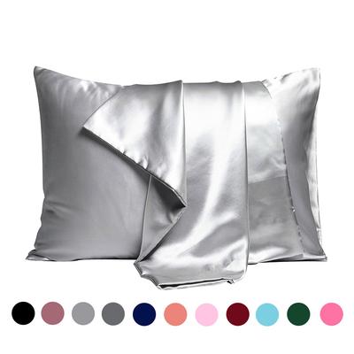 Silk Pillowcase for Hair and Skin,Silk Pillow Cases, Cooling Sleep Both Sides Natural Silk Satin Pillow Case Covers with Hidden Zipper for Women Men
