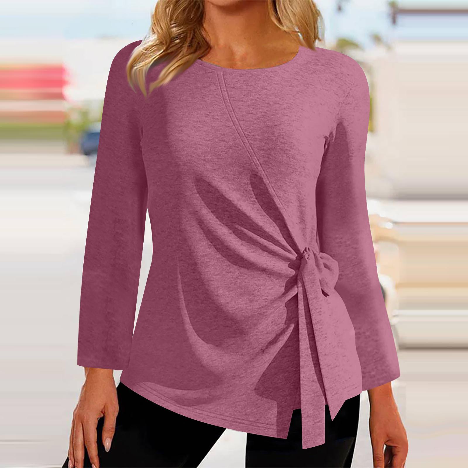 

Женские топы с длинными рукавами. Летние асимметричные футболки. Облегающие повседневные топы. Футболки. Пуловеры. Футболки. Летние топы. Топы с короткими рукавами. XL розовый