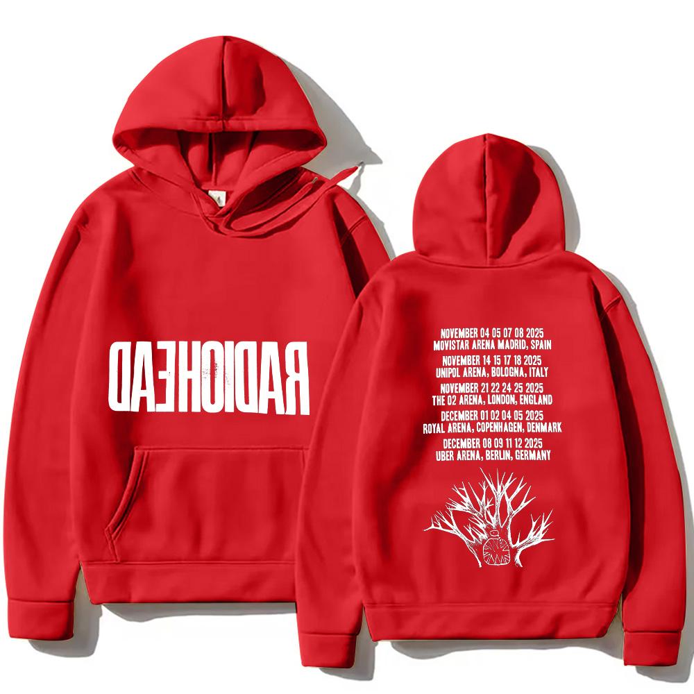Radiohead 2026 Tour Hoodie Hip Hop Vintage Music Vintage Unisex Men Graphic Hoody Tops Oversize Streetwear Retro Casual Pullover