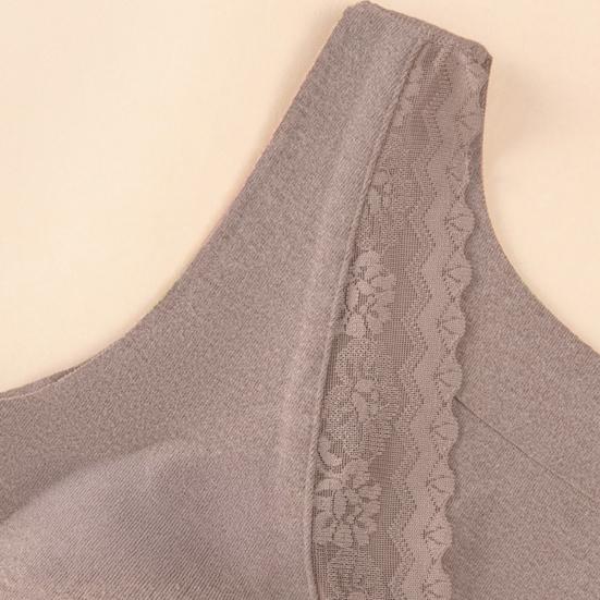 Women Thermal Tank Top Lace V Neck Fleece Lined Base Layer Thick Sleeveless Padded Undershirts Warm Camis Underwear Top for Cold Weather