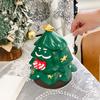 Miniso Cute Christmas Tree Tissue Box Home Living Room Decoration Ornament Tissue Box Atmospheric Kitchen and Bathroom Supplies