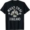 Muay Thai Thailand Vintage Tiger Fighter Training TShirt 100 Cotton ONeck Summer Short Sleeve Casual Mens Tshirt Size S3XL