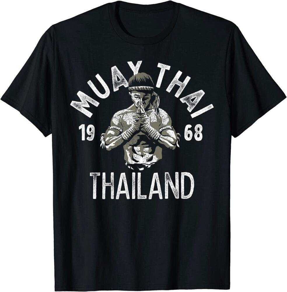 

Muay Thai Thailand Vintage Tiger Fighter Training TShirt 100 Cotton ONeck Summer Short Sleeve Casual Mens Tshirt Size S3XL 4XL
