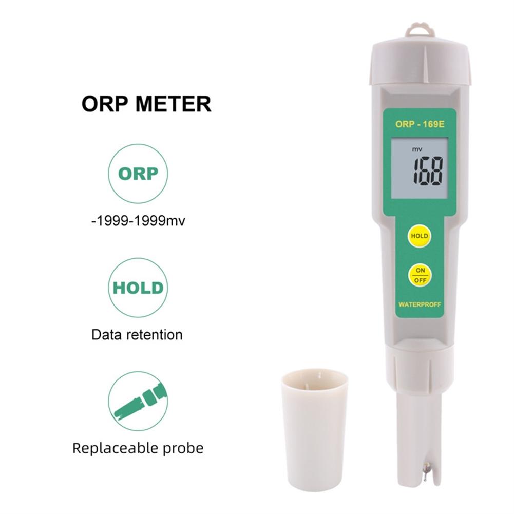 Orp-169e Tester Pen Meter Waterproof Tester Redox Potential Positive Negative Orp Meter For Water Systems