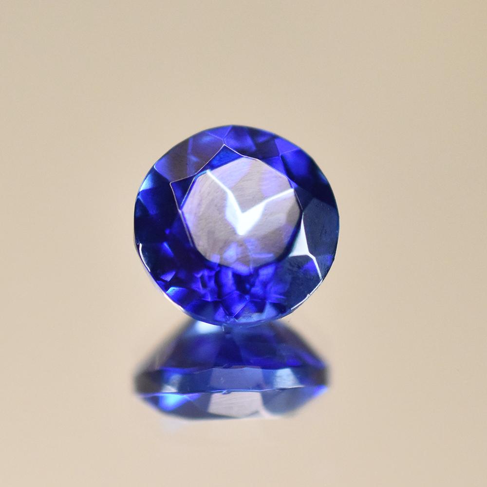 Natural Blue Tanzanite Loose Gemstone 7.65 ct Round Shape for Her/Him for Jewelry Making and Crafts