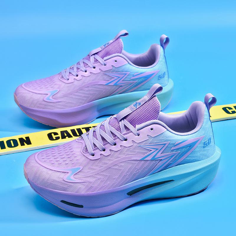 Couple Running Shoes 2025 New Summer Breathable Mesh Running Shoes Shock Absorption Lightweight Soft Sole Comfortable Casual Sports Shoes