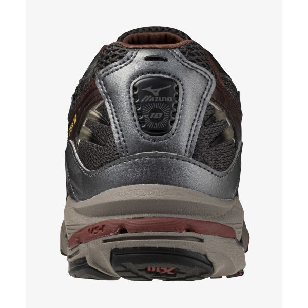 Mizuno Wave Rider 10 Black Brown Unisex Sneakers D1GA243112