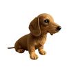 2Pcs Emotional Support Dachshund Plush Toy Soft Stuffed Animal Couch Companion for Stress Relief