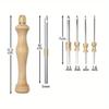 Adjustable Knitting Embroidery Pen Kit Punch Needle Weaving Tools for DIY Craft Cross Stitch Sewing Accessories