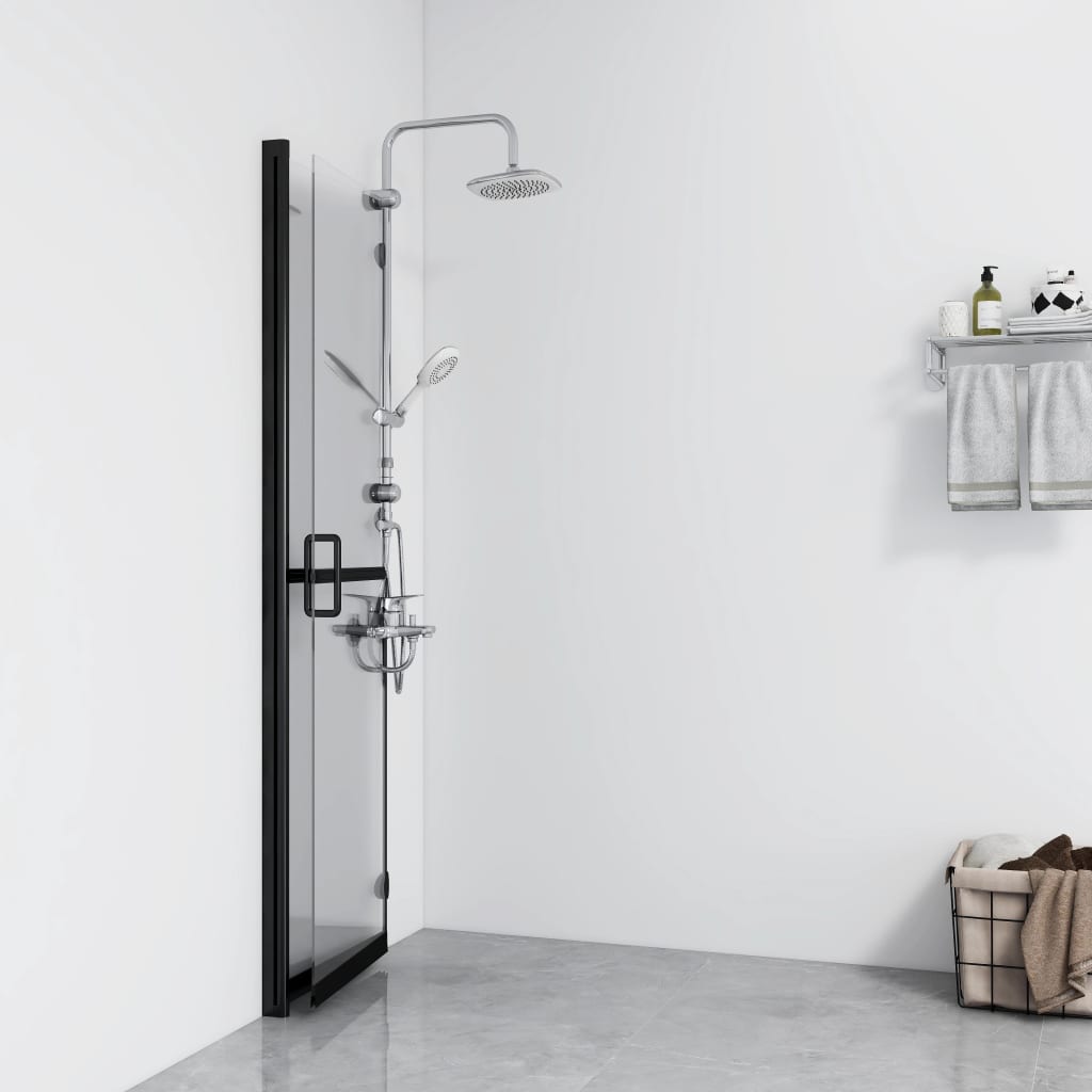 Vidaxl Foldable Shower Wall, Transparent Glass, 100X190 Cm