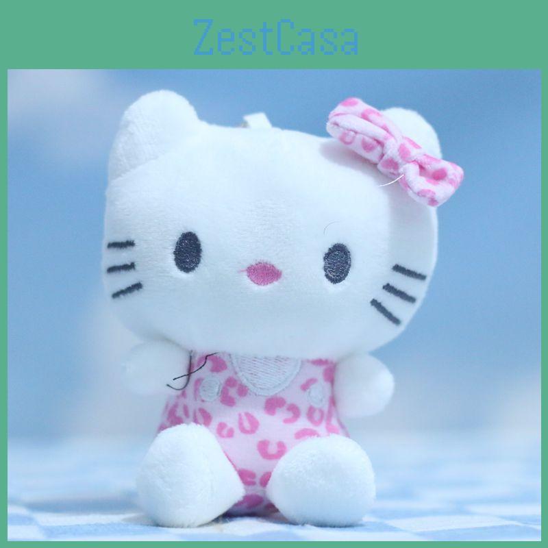 Whimsical Kawaii Kt Cat Plush Keychain Adorable Soft Toy Bag Accessory Tall 12cm