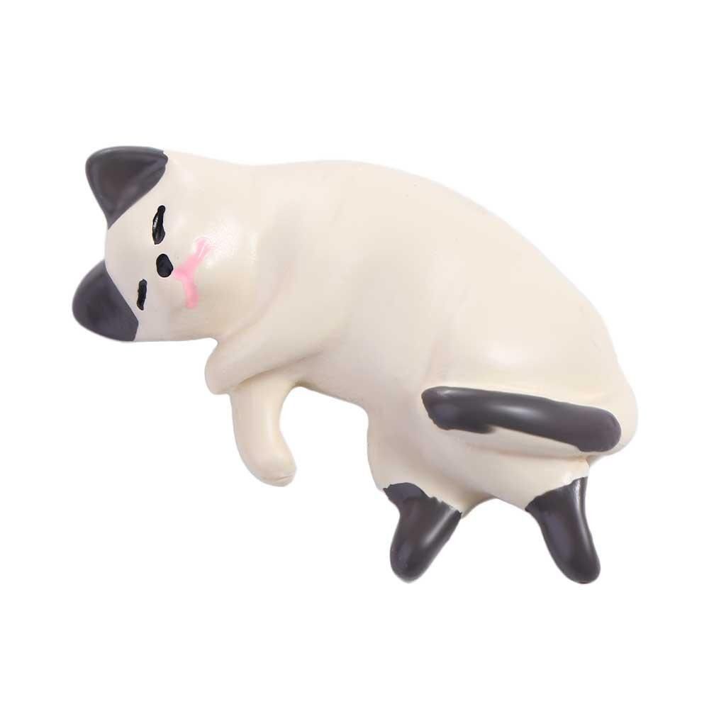 

Имитация кошки смола аксессуары милые ленивые кошки миниатюры домашний декор 3