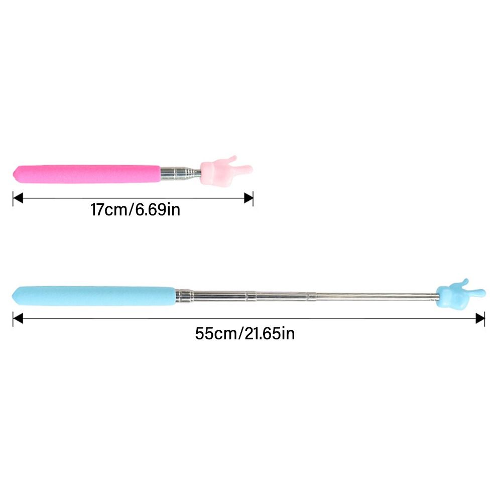 Telescopic Rod Teaching Pointer Stainless Steel Whiteboard Hand Pointer Teaching Stick  Students