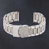 Applicable to Huaweiwatch 2proWatch Band New Stainless Steel Three-Bead Strap Straight Arc End Solid Steel Belt22mm