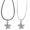 Sweet Cool Star Pendant Necklace Unusual Starfish Collarbone Chain for Men Women Couple Trendy Jewelry Clavicle Chain