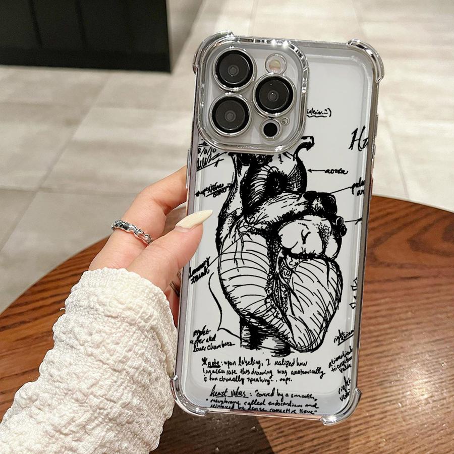Phone Cover Funda Case for Apple iPhone 17 Pro Max 15 16 17 XS XR 14 12 Plus 11 Air 13 This Is My Heart Pattern