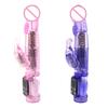Dildo Rabbit Vibrator Masturbator G-Punkt 12 Geschwindigkeiten Vibration Dual Motor Massager Klitoris Rotation Stimulator Weibliches Sexspielzeug