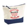 Makeup Bag - PLANETEE - Town Hall Secretary Superwoman (blue Background) - Large Format - Cotton - HD Printing