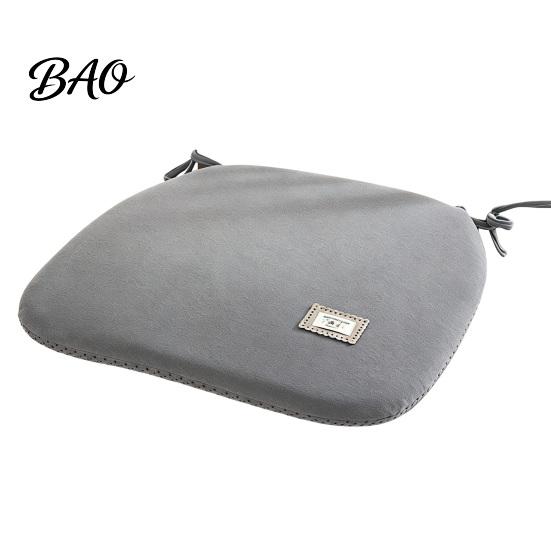Warm Seat Pad for Household Chairs Memory Foam Chair Cushion, Thickened Dining with Straps, Soft Cushion Daily Use Non-Slip Backing, Washable