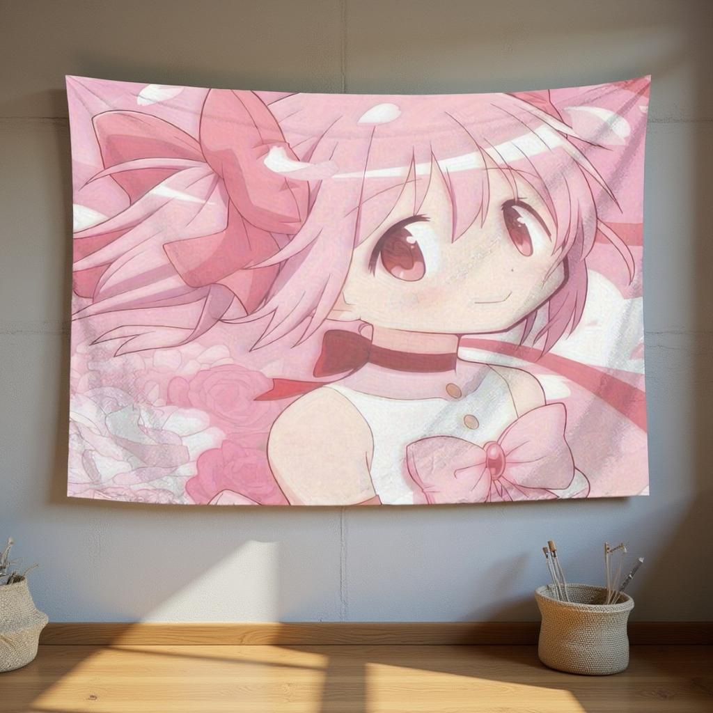 NatureInspired Madoka Magi Design Tapestry Outdoor Decor Tranquil Home Accent Serene Room Accent  Natureinspired Design