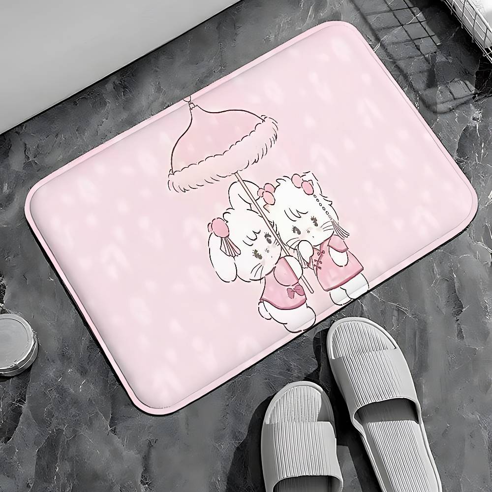 M-Mikkos-Cat Entry Door Floor Mat Festive Decorations Carpet Bathroom Anti-slip Mat Entrance Doormat