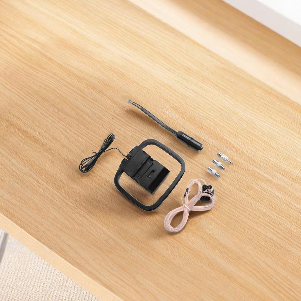 Wysokiej Jakości Wewnętrzne Anteny FM Zawartość Opakowania Antena Pętlowa Czarna Wewnętrzny Odbiornik Stereo Długoterminowa Wytrzymałość