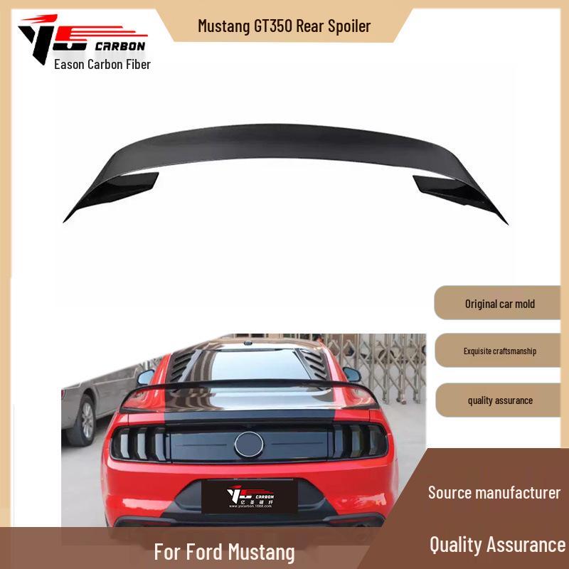 

2015-2017 Mustang Carbon Fiber Rear Spoiler Lip Deflector Yes чёрный