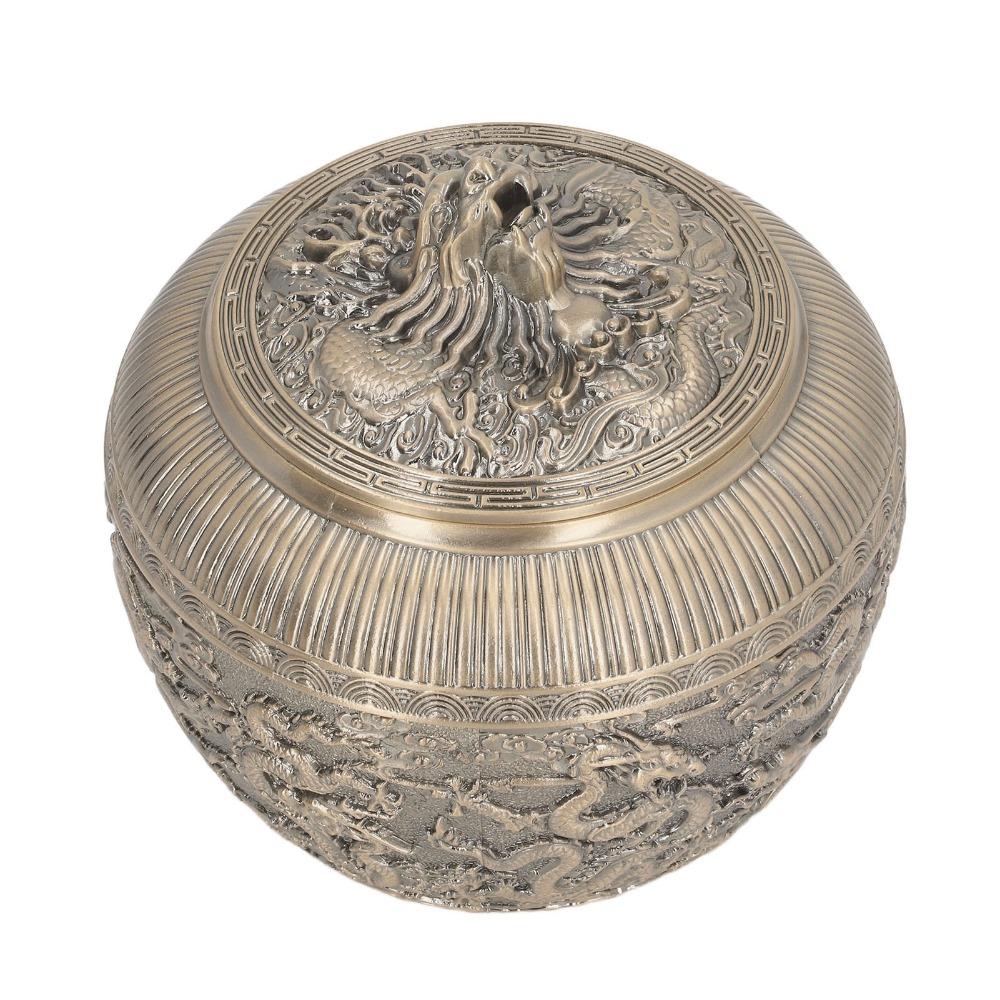 Red Copper Tea Canister Bronze Decorative Tea Jar Decorative Jars Tea Bag Canister  For Home Decor