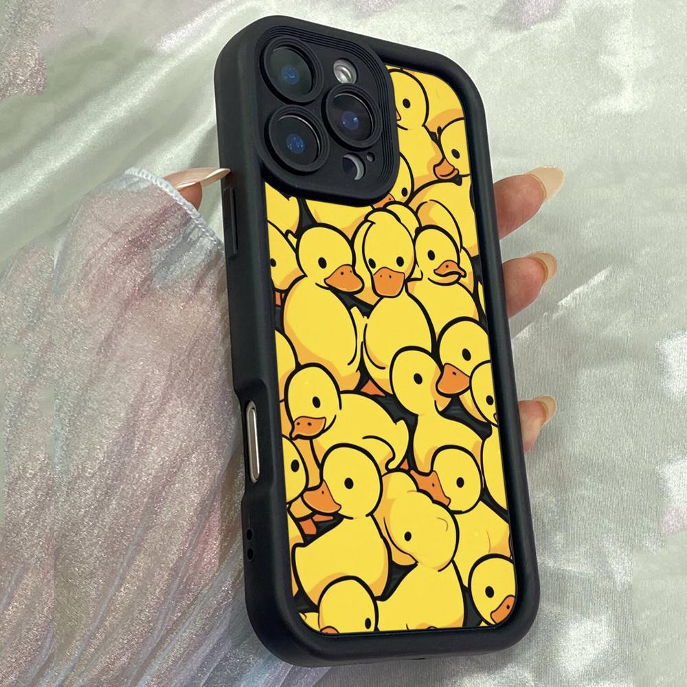 JT211 Cute Ducky for iPhone 17 16 15 14 Pro Max Samsung S26 S25 Ultra A17 A16 A07 A56 A15 A06 Xiaomi 15T Redmi 15c 14C Note 13 14 12 Soft TPU Case