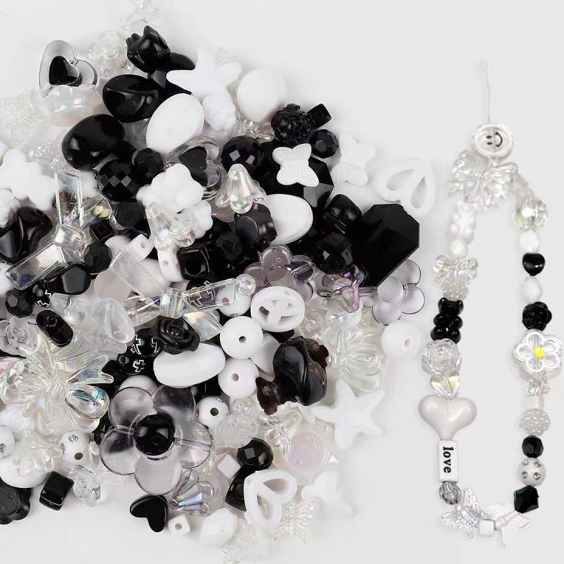 40g Mixing Style Candy Color Acrylic Bow Beads | DIY Phone Chain/Jewelry Making Kit